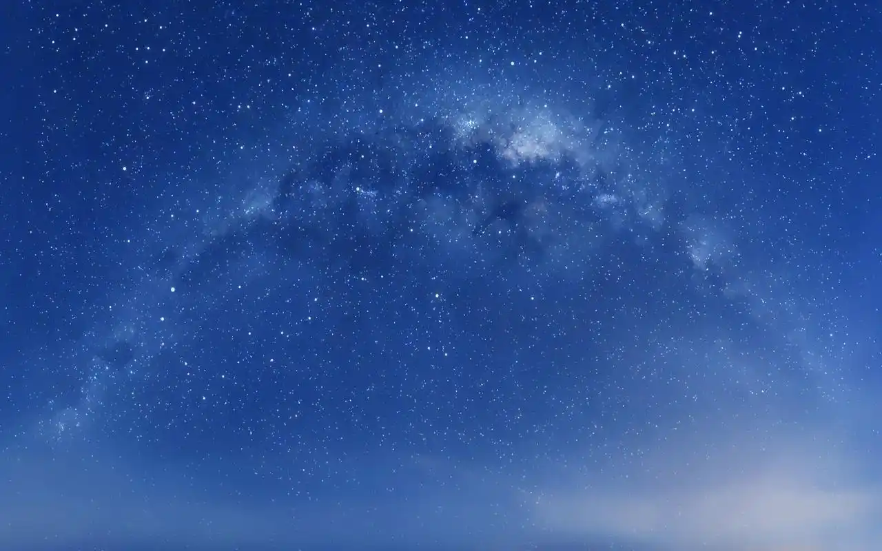 浩瀚唯美蓝色星空高清图片桌面壁纸-风景壁纸-壁纸下载-美桌网