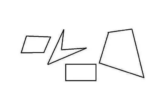 由凸四边形和凹四边形组成