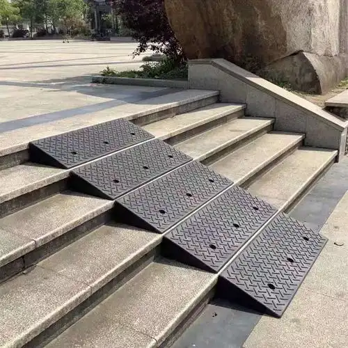 适用于路沿坡橡胶马路牙子门槛台阶斜坡垫小车爬坡三角木橡塑坡道板