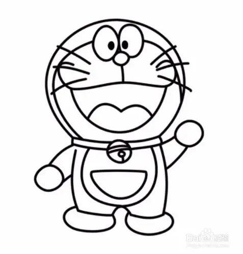 如何画哆啦a梦?