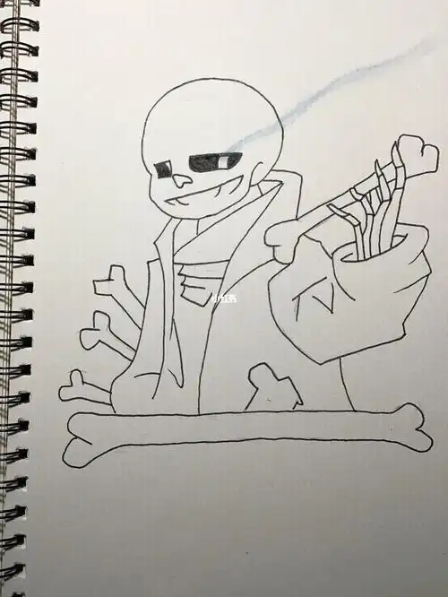 画了幅sans