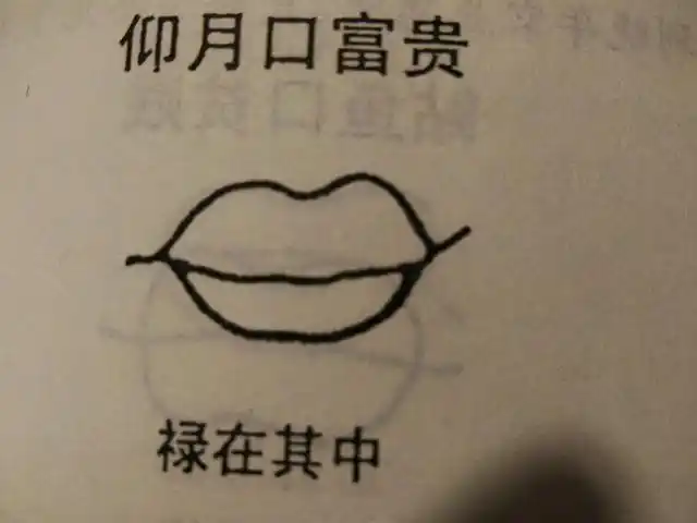仰月口:口如上弦月有弯曲,嘴唇红艳,牙齿白皙,满腹文章,才华横溢,必定