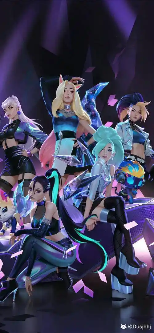 kda女团 #英雄联盟cos#团片