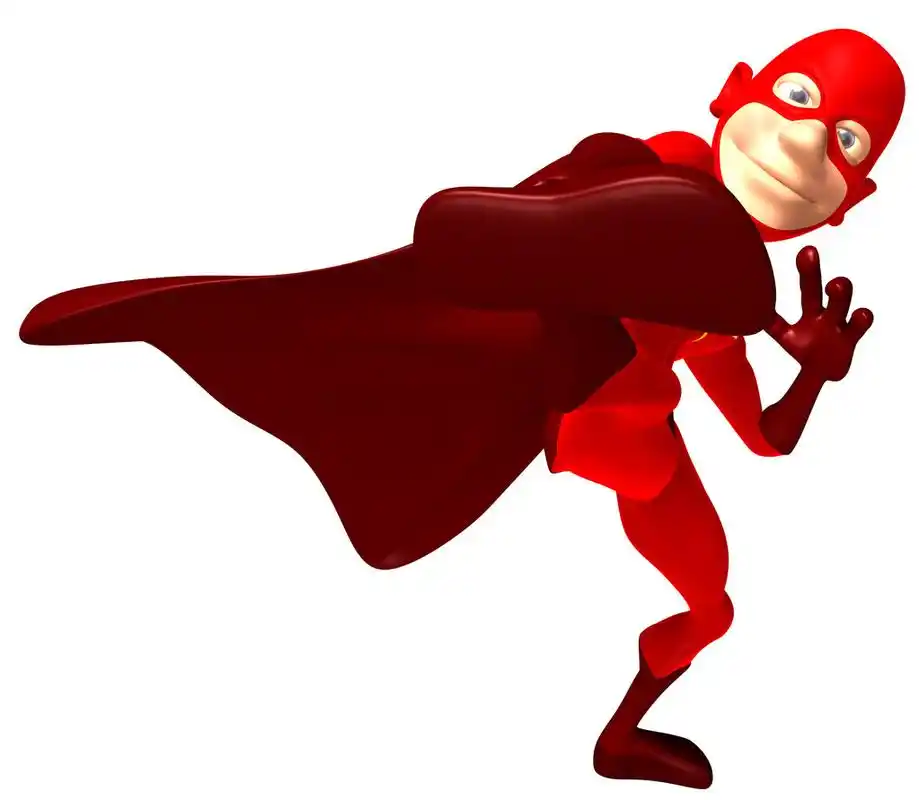 红色的超人,红色超人踢