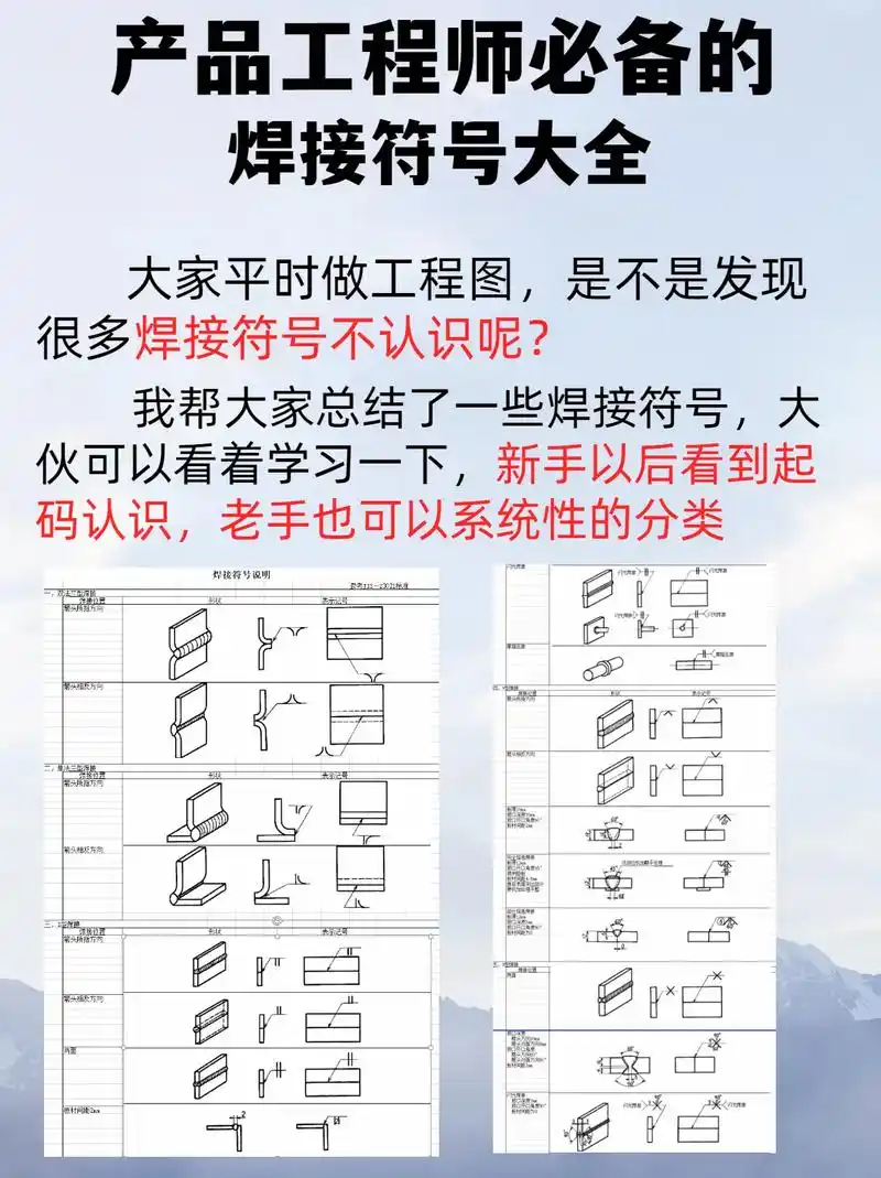 工程图必备的焊接符号大全.#proe #ug学习 #creo - 抖音