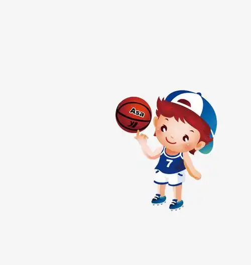 com 卡通 卡通人物 体育运动 锻炼 插图 漫画 篮球 篮球运动员 小男孩