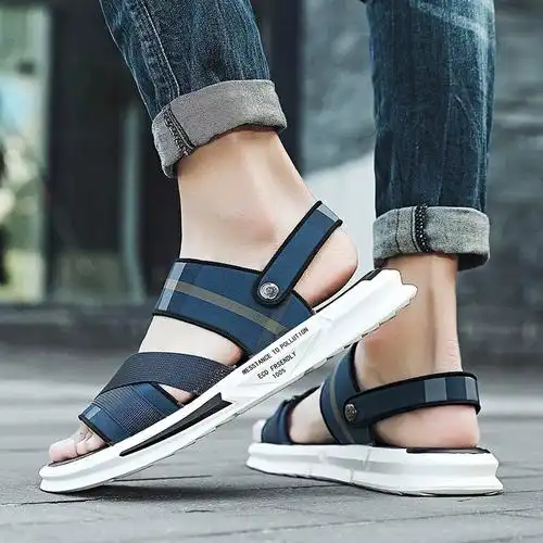 新款开车拖鞋运动两用男凉鞋男g士2021年外穿潮夏季休闲凉沙滩鞋