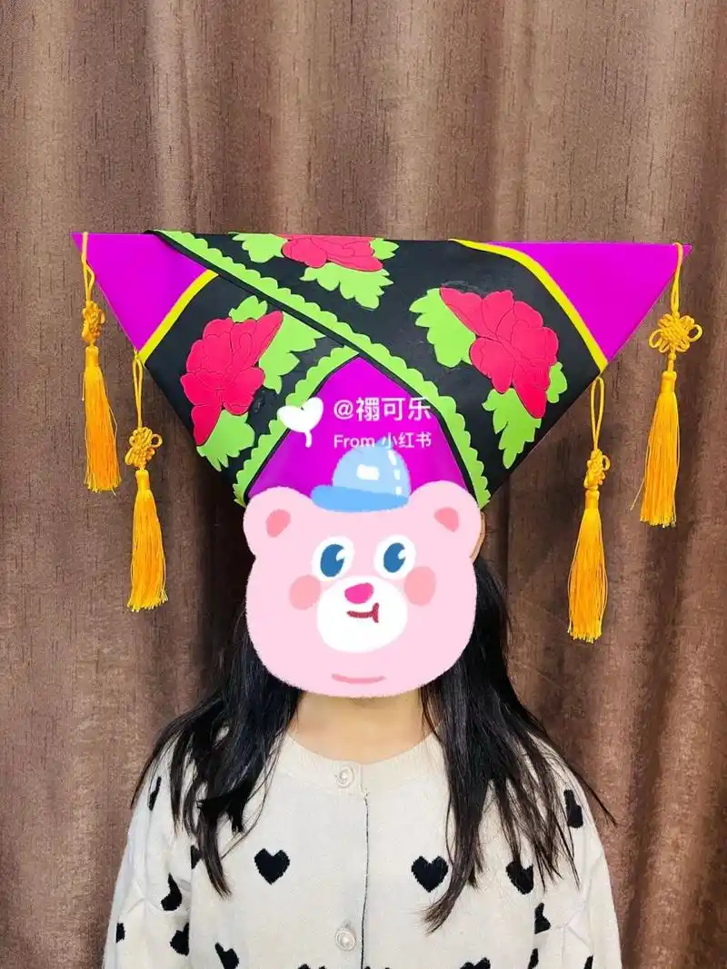 制作民族风帽子 三月三就要到了  给孩子做个民族风帽子 制作材料