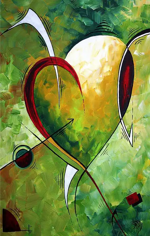 【jpg】一颗心抽象油画