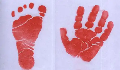 2014包邮宝宝婴儿出生纪念品水晶手足印内雕定制手脚印lov摆件