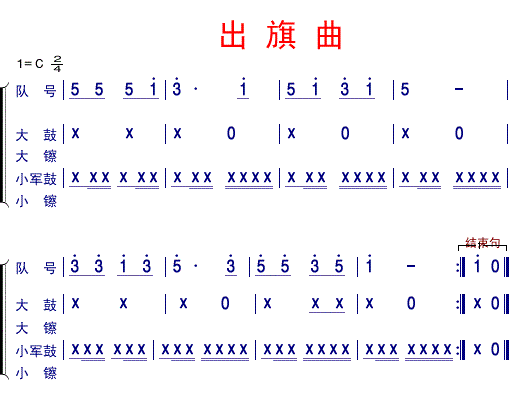 素材资料1.少先队员 少年先锋队队歌.mp32.(原底无手势)出旗曲.