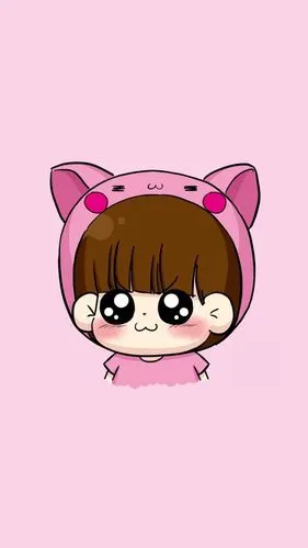 动漫手绘个性创意萌宠人物卡通唯美清新q图版本简约时尚布艺原创卡通