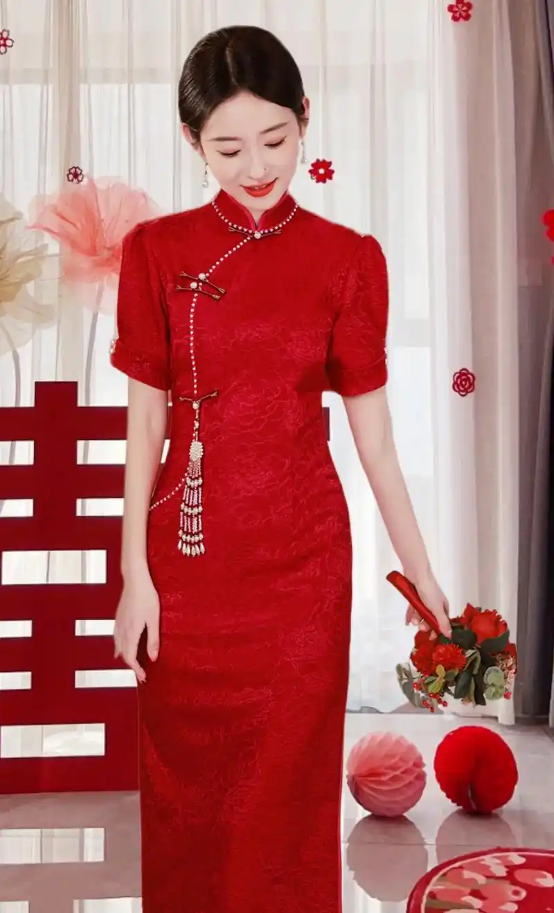 小个子新娘必看,旗袍敬酒服!