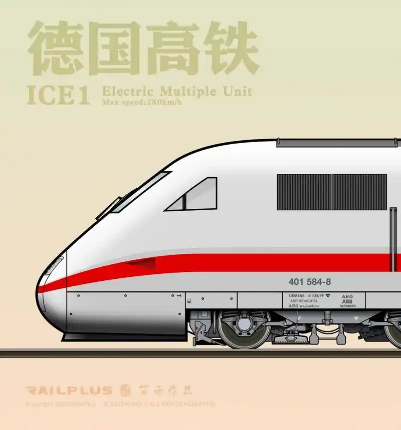 去过德国的的友友们肯定见过这个车,算是德国运营的鼻祖高铁了,其速度
