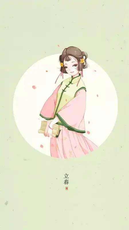 二十四节气美人图唯美古风手机壁纸图集壁纸