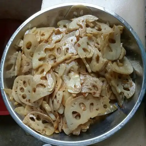 心情好美丽做的炒莲藕