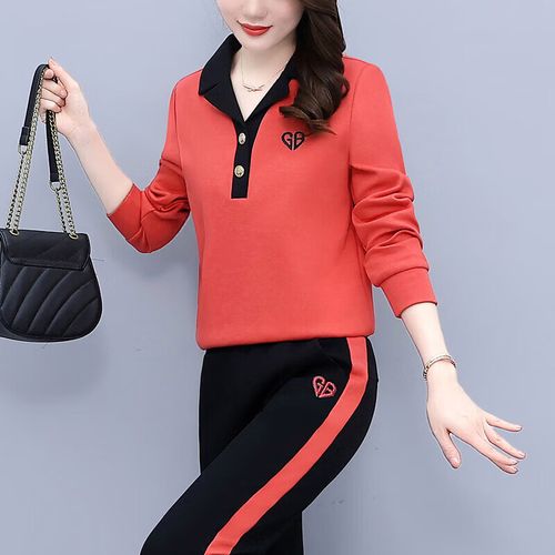 拾颜 轻奢重品质休闲运动服女装春秋时髦运动服套装女春秋2022新款