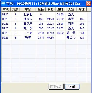 帮我查一下d923列车会经过武昌吗
