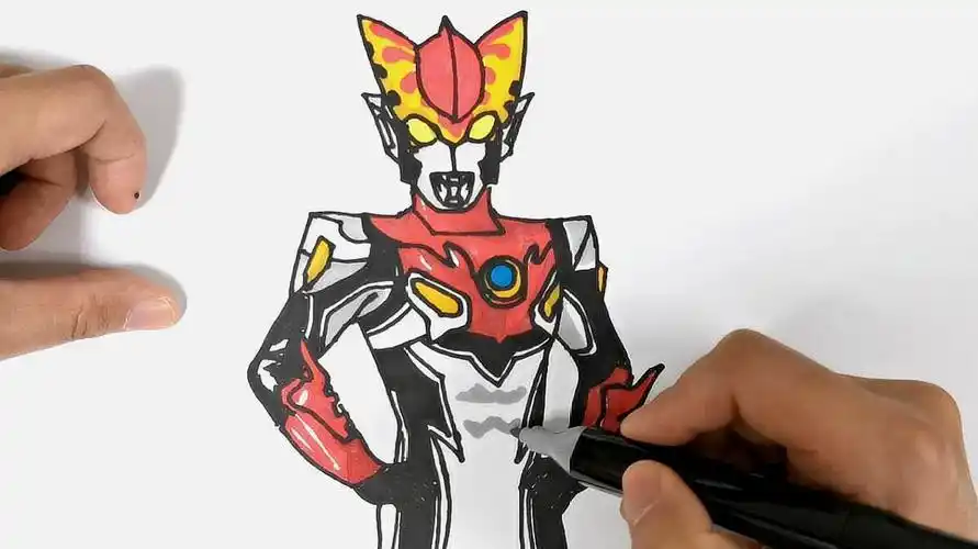 罗索奥特曼简笔画画