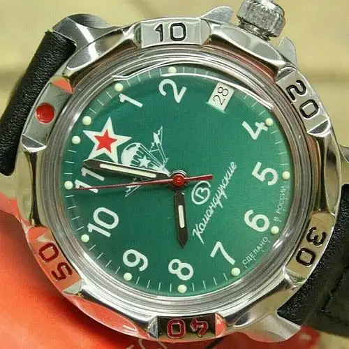 俄罗斯vostok指挥官机械军表男阿尔法特种部队宣传片同款防水防震