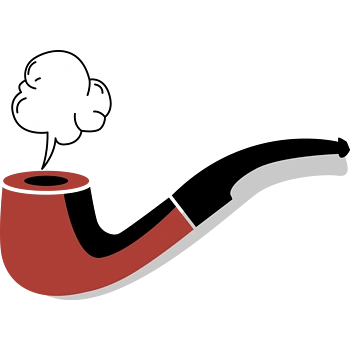卡通冒烟烟斗