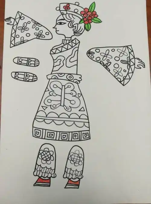 皮影简笔画 皮影简笔画图片大全简易