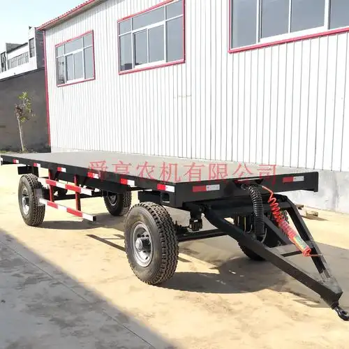 0成交0部运输拉货双排车斗拖拉机拉货运输3吨车斗牵引转运挂车平板车