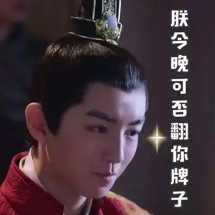 王俊凯 表情包:朕今晚可否翻你的牌子