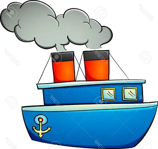 cartoon boat clipart