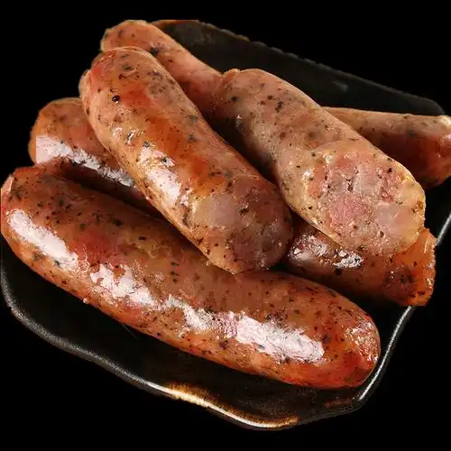 正宗台湾黑胡椒香肠手工纯肉香肠火山石台式烤肠热油炸猪肉肠10条