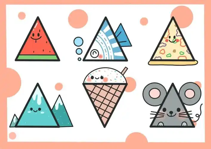 no.03简笔画——可可爱爱的小三角