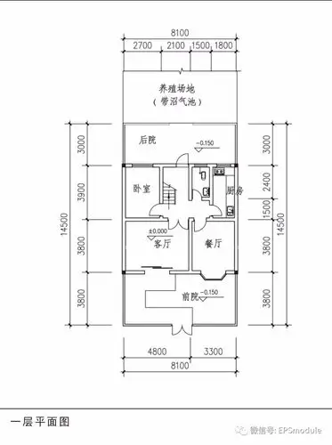 门面宽8.1米*进深14.5米,三层单家独院式