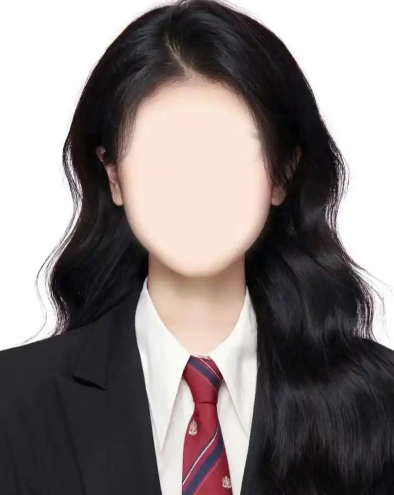 黑色衣服女生证件照模版9315自取9315帮修 清晰正脸无遮挡