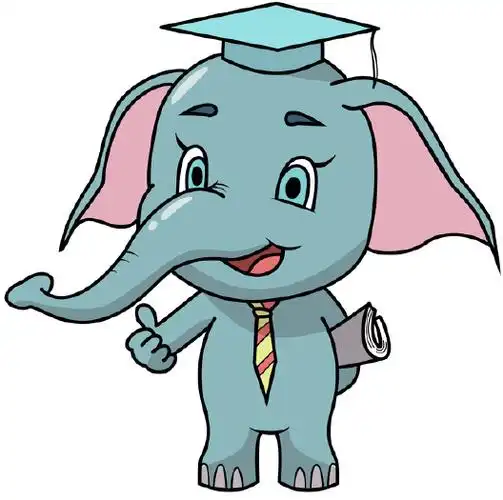 四只戴博士帽的小象吉祥物设计-卡通形象设计-一品威客网