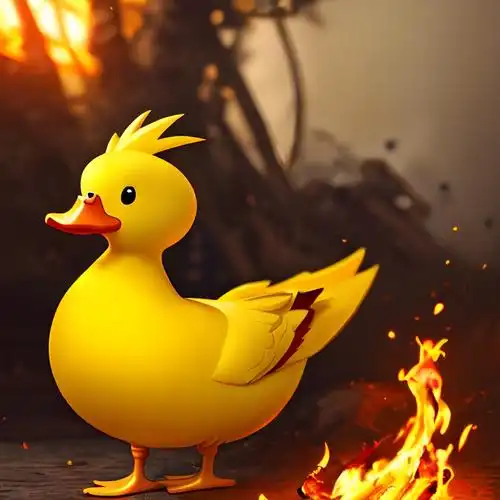 最近很火小黄鸭头像