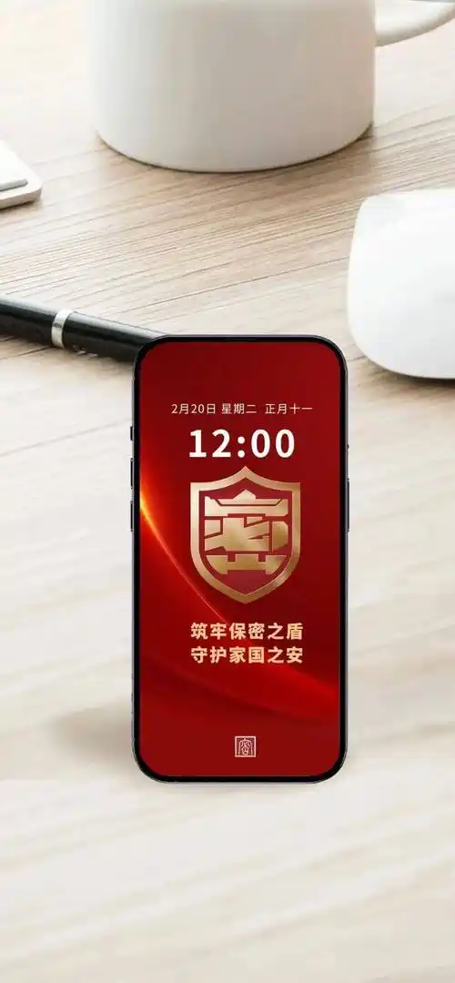 【保密】保密提醒手机壁纸,屏保来了,快收藏!_李恩武_初审_谷艳婷