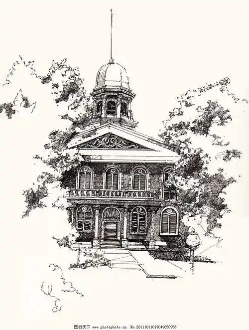 民国建筑手绘