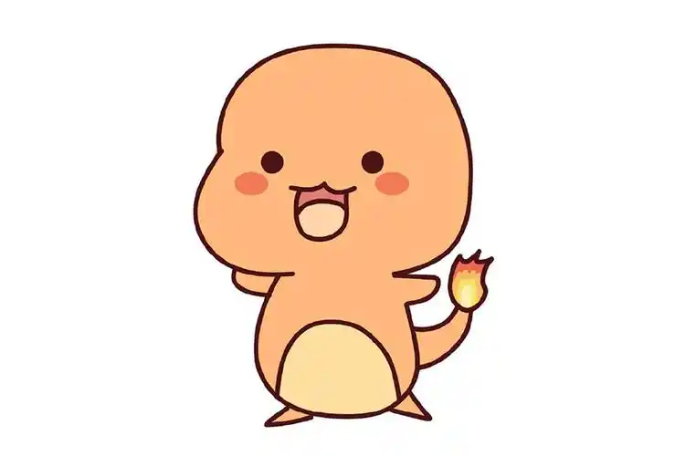 宠物小精灵小火龙的简笔画步骤