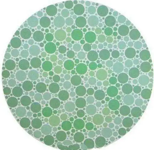 4张经典色盲检测图第1张是给飞行员检测的很多人看后一头雾水