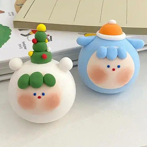 软fufu的超轻黏土超简单的球球爱上捏黏土