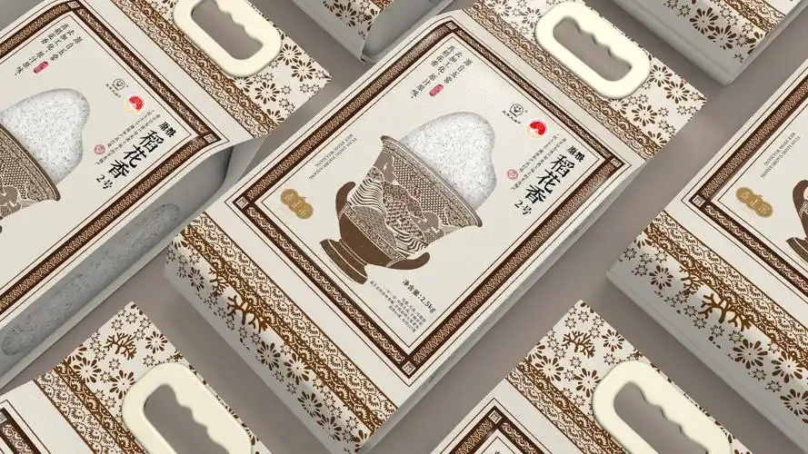 大米包装设计原粮稻花香2号