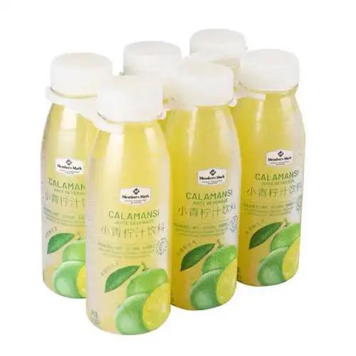 9折山姆小青柠汁 小青柠汁饮料新鲜柠檬果汁1l/300ml 小青柠汁300ml*4