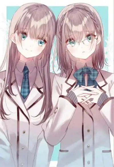 动漫少女图片 双人