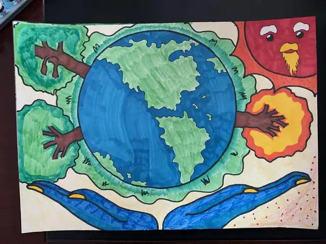 美丽中国 我是行动者——五家渠二中环保绘画比赛