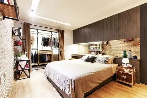 21平米的绿色小户型 巧妙隔出两间卧室 375407