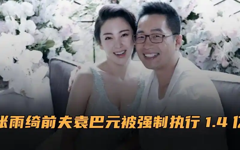 张雨绮前夫袁巴元是老赖!被强制执行1.4亿,昔日打肿脸装富豪