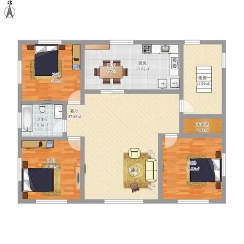 2卫 中装 租金价格: 1000         元/月                  房屋户型