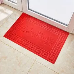 爱思顿地垫大红经典出入平安40x60cm单张装