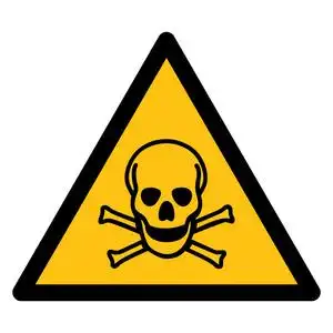 警告标志,谨防有毒的物质照片