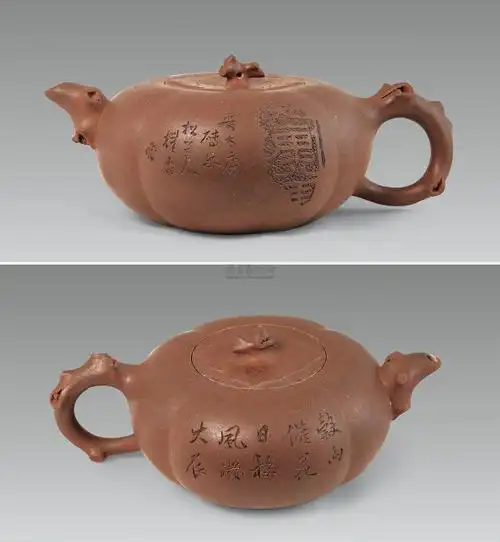 0375民国裴石民紫砂福寿壶